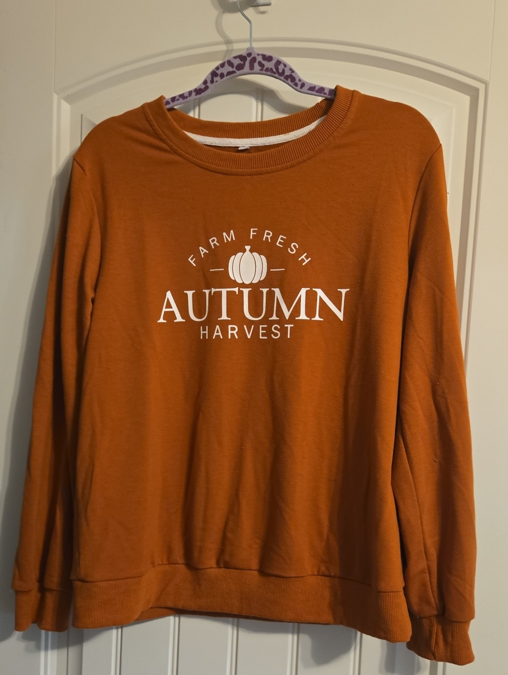 Autumn Harvest Women's Sweatshirt - Rust Orange